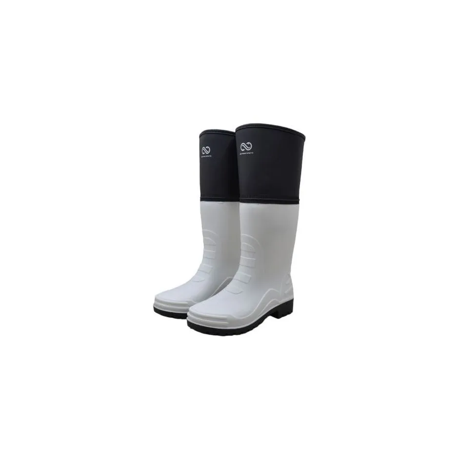 Commercial working boots foldable tall 16" height white,  size 6,7,8,9,10,11,12,13