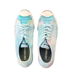 Converse Jack Purcell Mermaid Tie Dye Sneakers Womens 7 Men 5 Custom RARE OAK