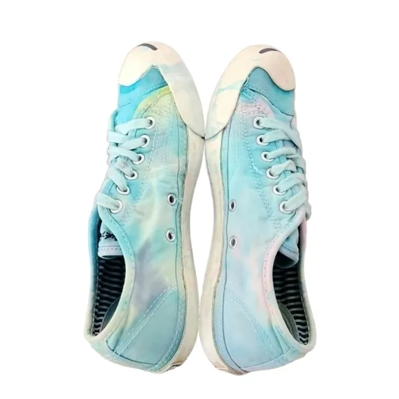 Converse Jack Purcell Mermaid Tie Dye Sneakers Womens 7 Men 5 Custom RARE OAK