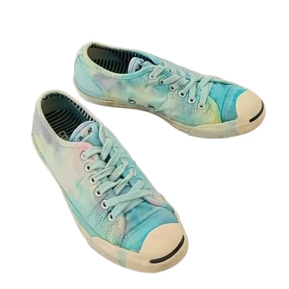Converse Jack Purcell Mermaid Tie Dye Sneakers Womens 7 Men 5 Custom RARE OAK