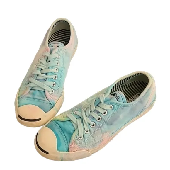 Converse Jack Purcell Mermaid Tie Dye Sneakers Womens 7 Men 5 Custom RARE OAK