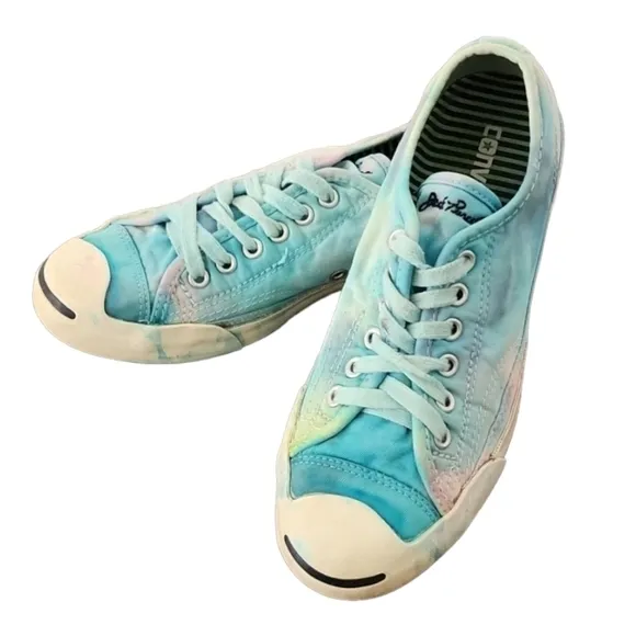Converse Jack Purcell Mermaid Tie Dye Sneakers Womens 7 Men 5 Custom RARE OAK