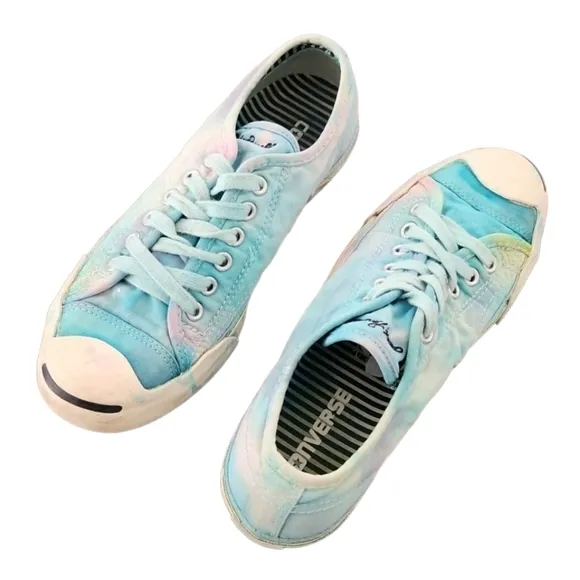 Converse Jack Purcell Mermaid Tie Dye Sneakers Womens 7 Men 5 Custom RARE OAK