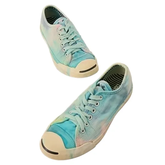 Converse Jack Purcell Mermaid Tie Dye Sneakers Womens 7 Men 5 Custom RARE OAK