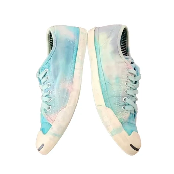 Converse Jack Purcell Mermaid Tie Dye Sneakers Womens 7 Men 5 Custom RARE OAK