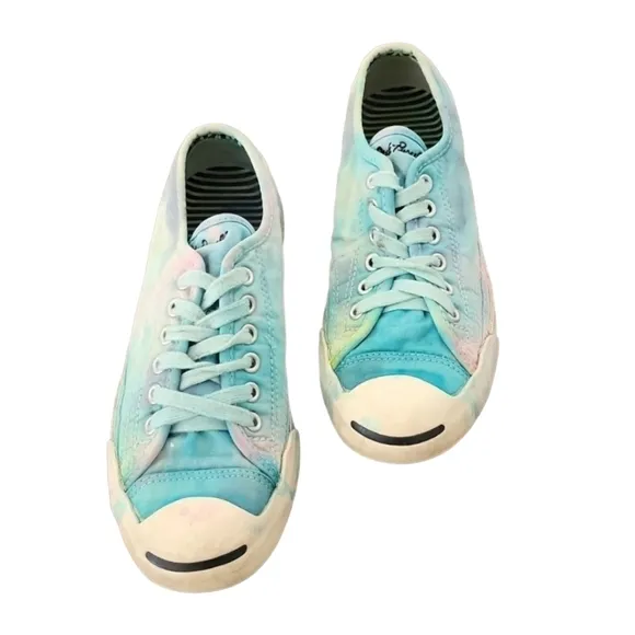 Converse Jack Purcell Mermaid Tie Dye Sneakers Womens 7 Men 5 Custom RARE OAK