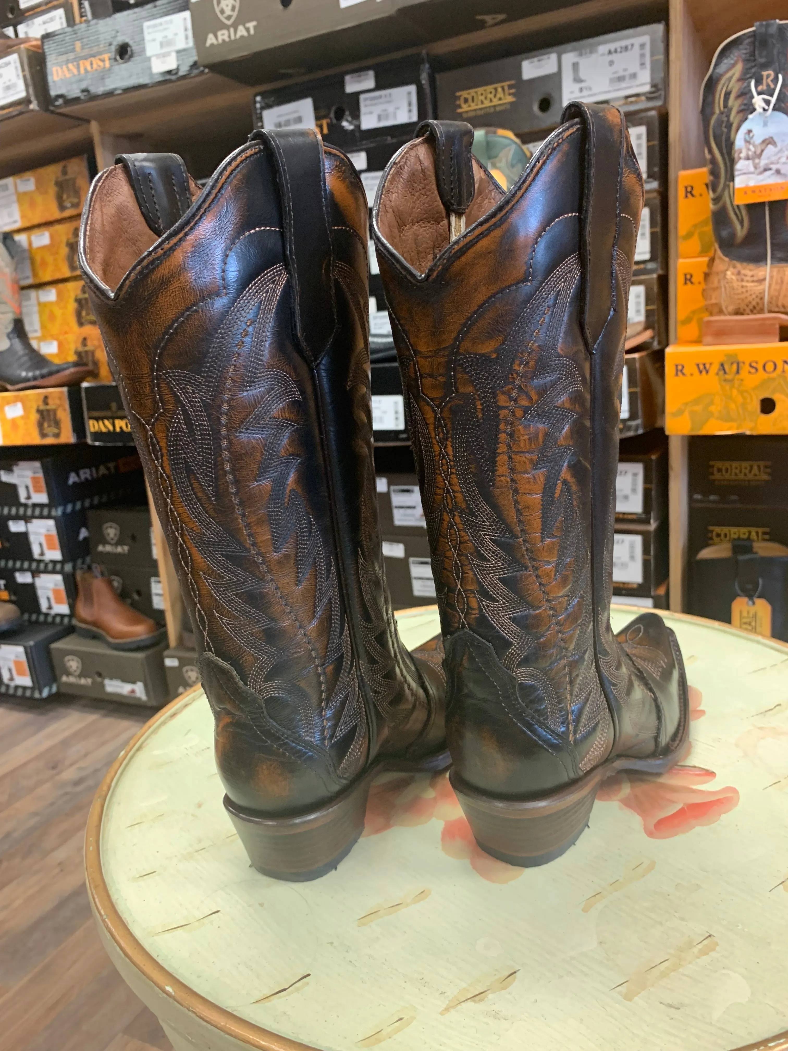 CORRAL WOMEN'S TRIAD WESTERN BOOTS - SNIP TOE