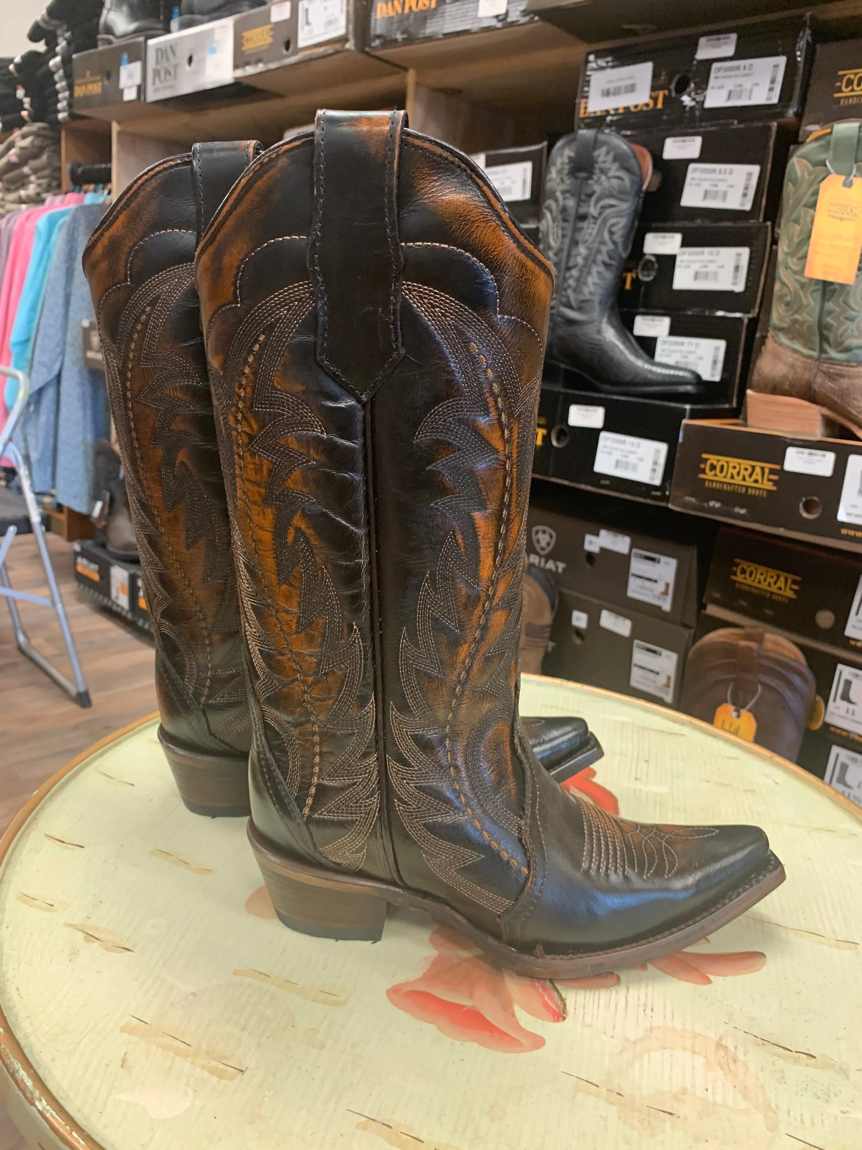 CORRAL WOMEN'S TRIAD WESTERN BOOTS - SNIP TOE