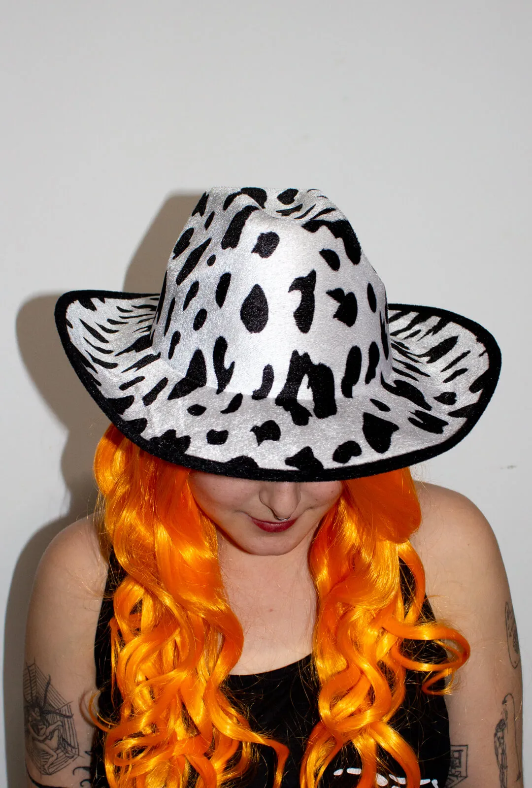 Cow Print Cowboy Hat