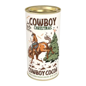 Cowboy Christmas Chocolate Cocoa (7oz Round Tin)