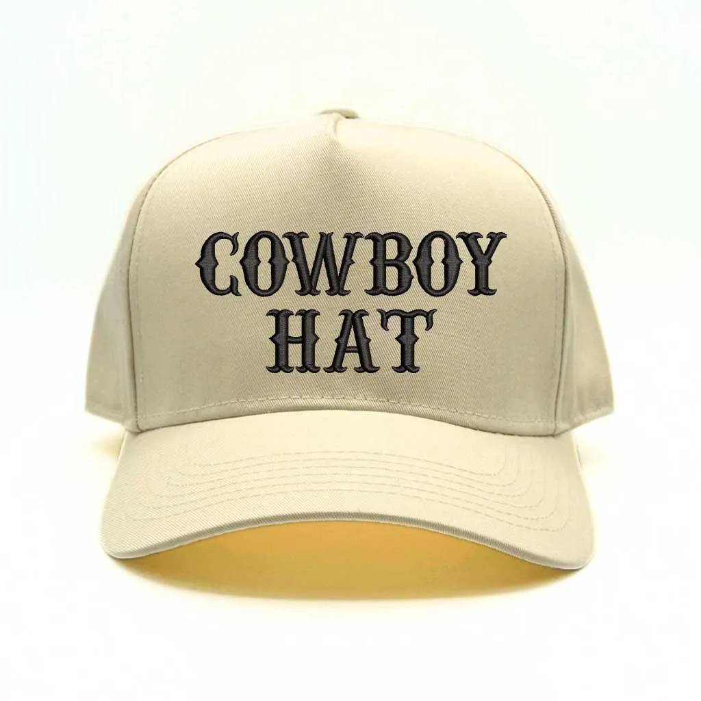 Cowboy Hat 5 Panel Baseball Hat