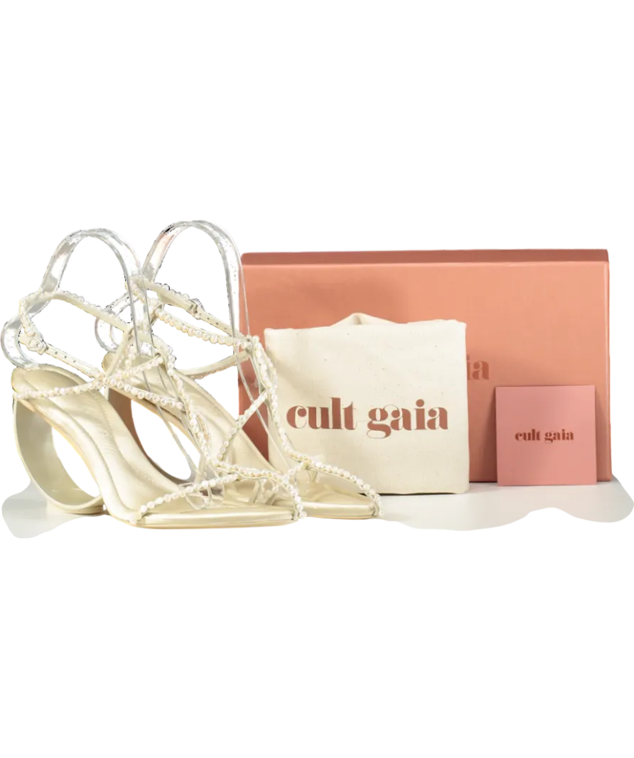 Cult Gaia Cream Novah Sandal UK 5 EU 38 👠