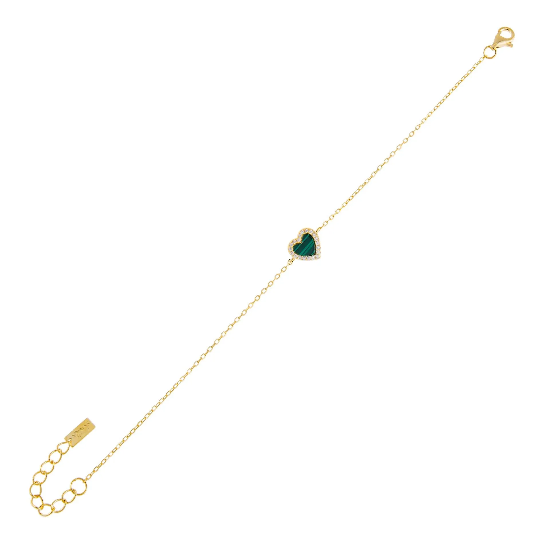 CZ Mini Heart Bracelet