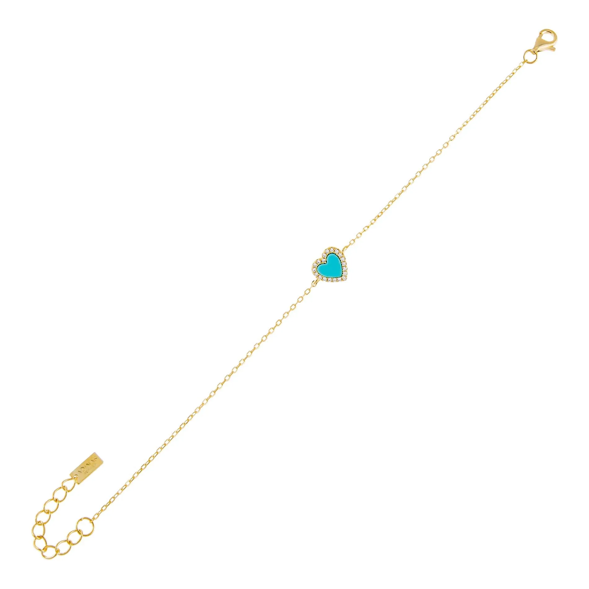 CZ Mini Heart Bracelet