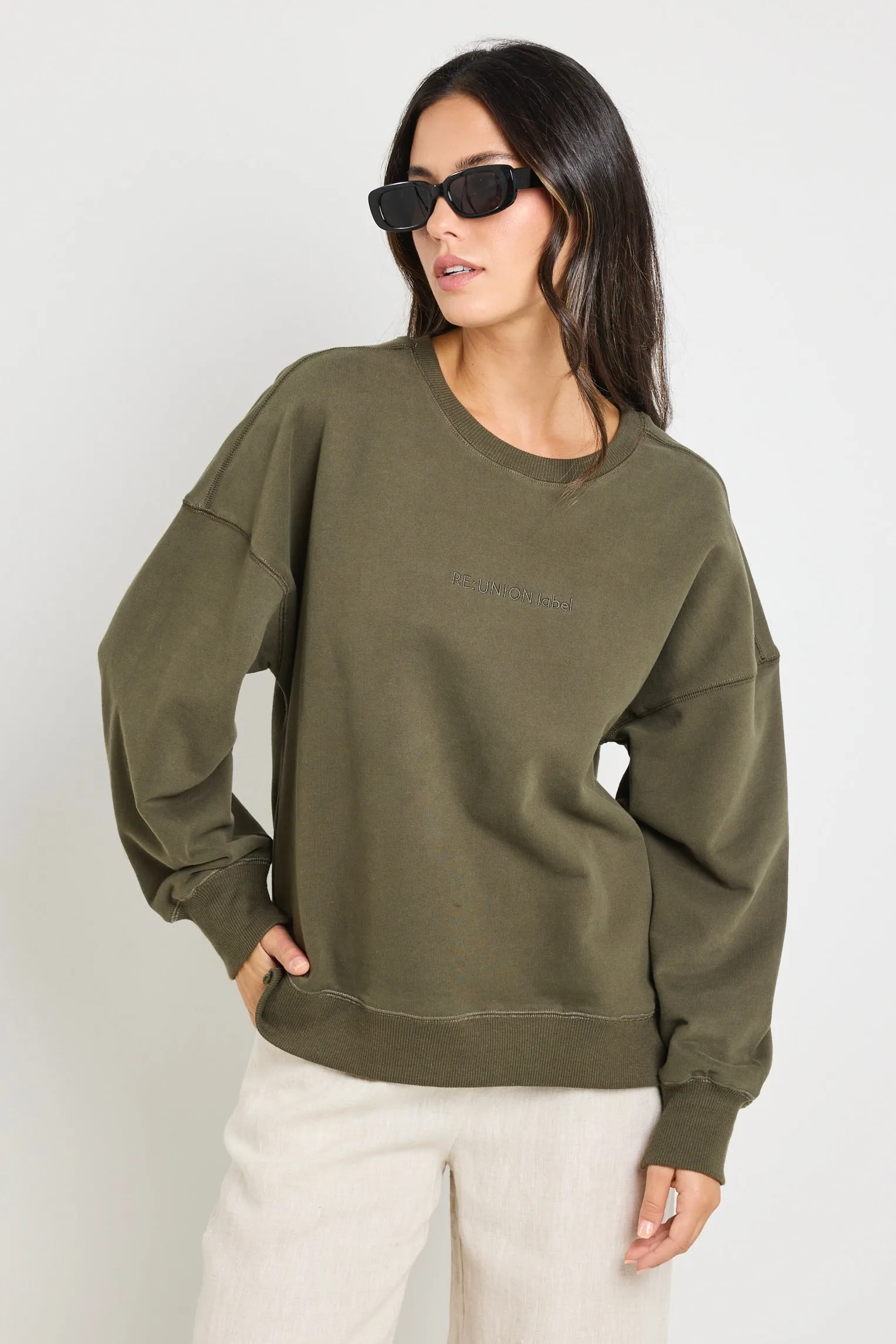Daylight Khaki RE:UNION Label Sweatshirt