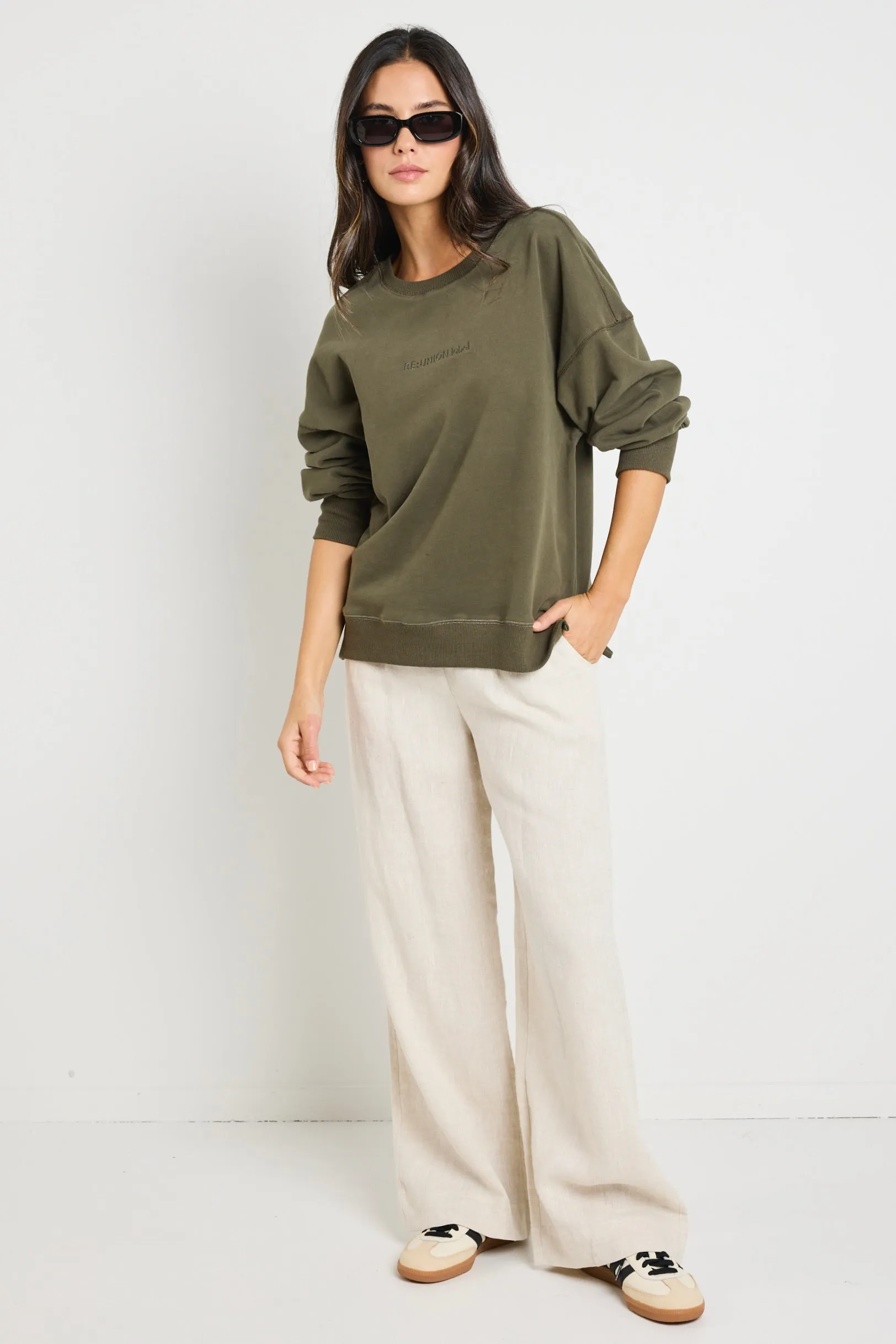 Daylight Khaki RE:UNION Label Sweatshirt