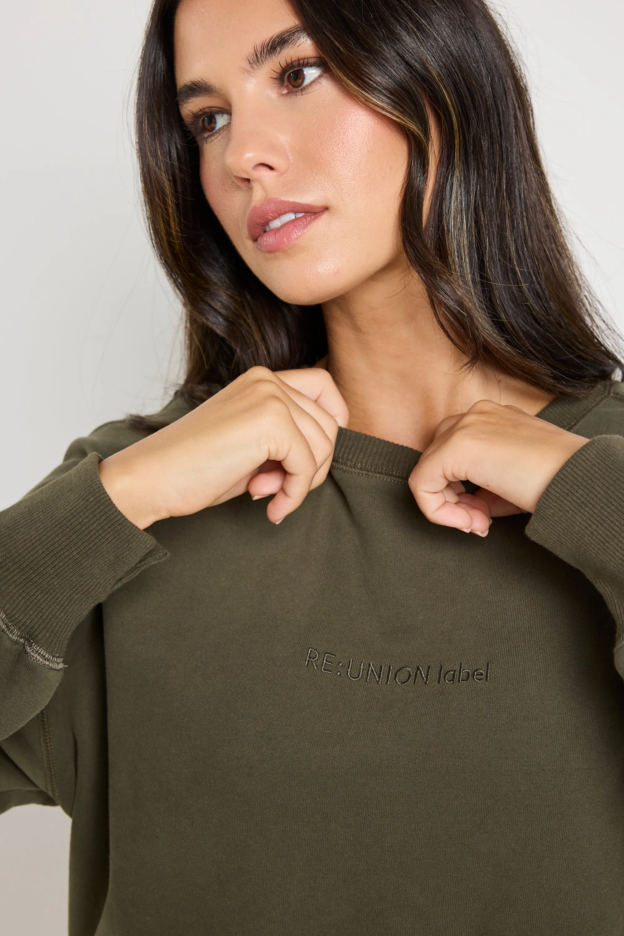 Daylight Khaki RE:UNION Label Sweatshirt