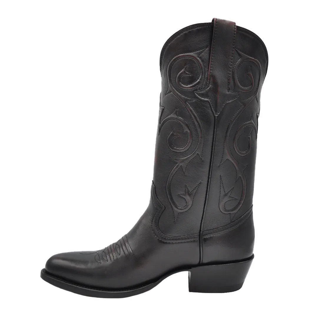Denton Goat Classic Western Boot - Black Cherry