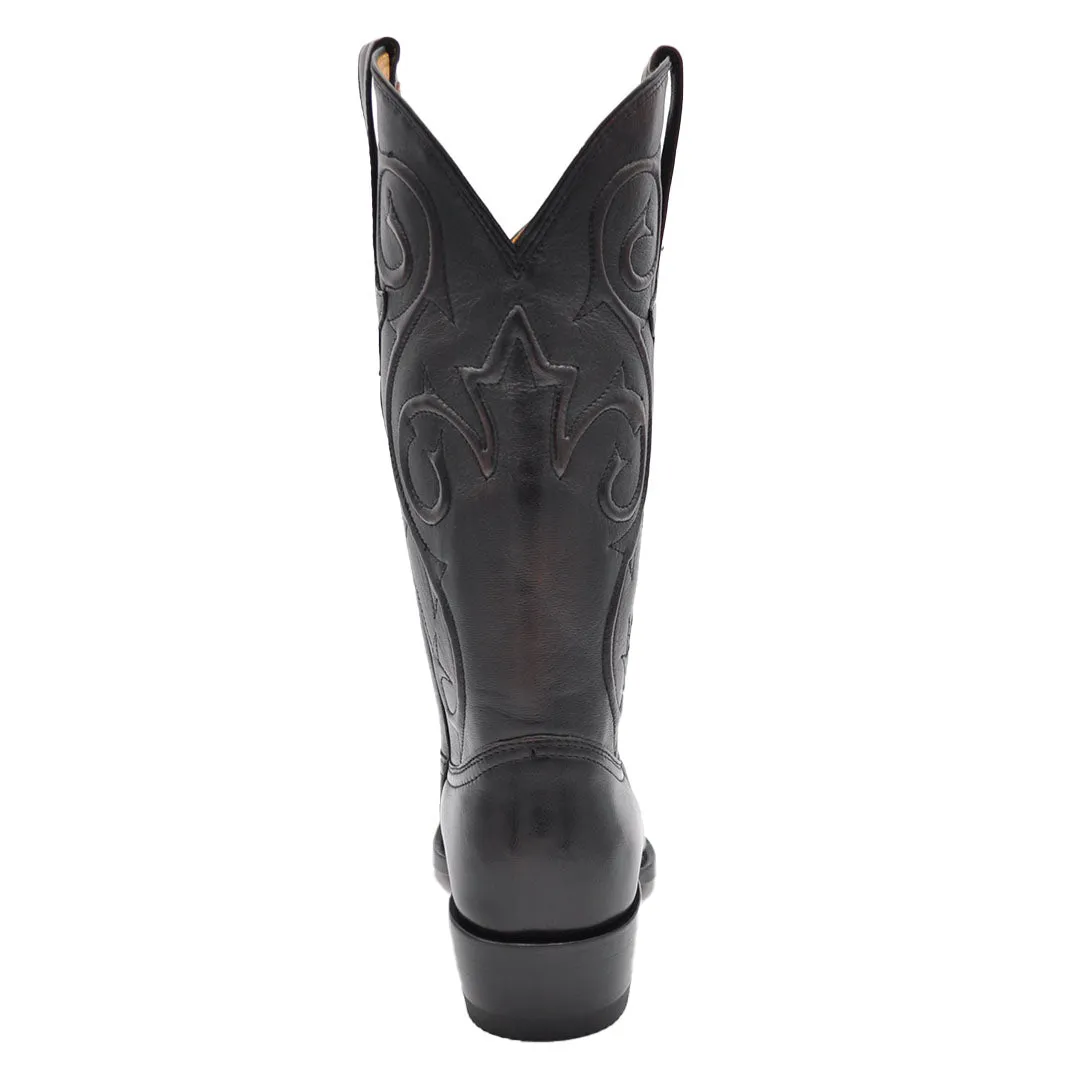 Denton Goat Classic Western Boot - Black Cherry