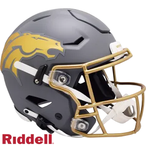 Denver Broncos Helmet Riddell Authentic Full Size SpeedFlex Style Slate Alternate