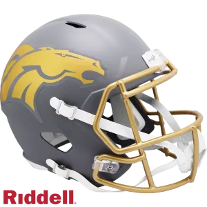 Denver Broncos Helmet Riddell Replica Full Size Speed Style Slate Alternate