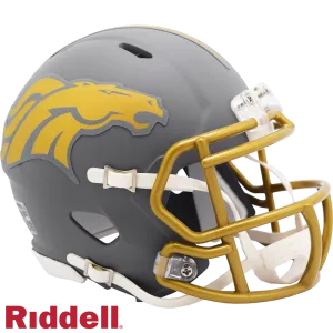Denver Broncos Helmet Riddell Replica Mini Speed Style Slate Alternate