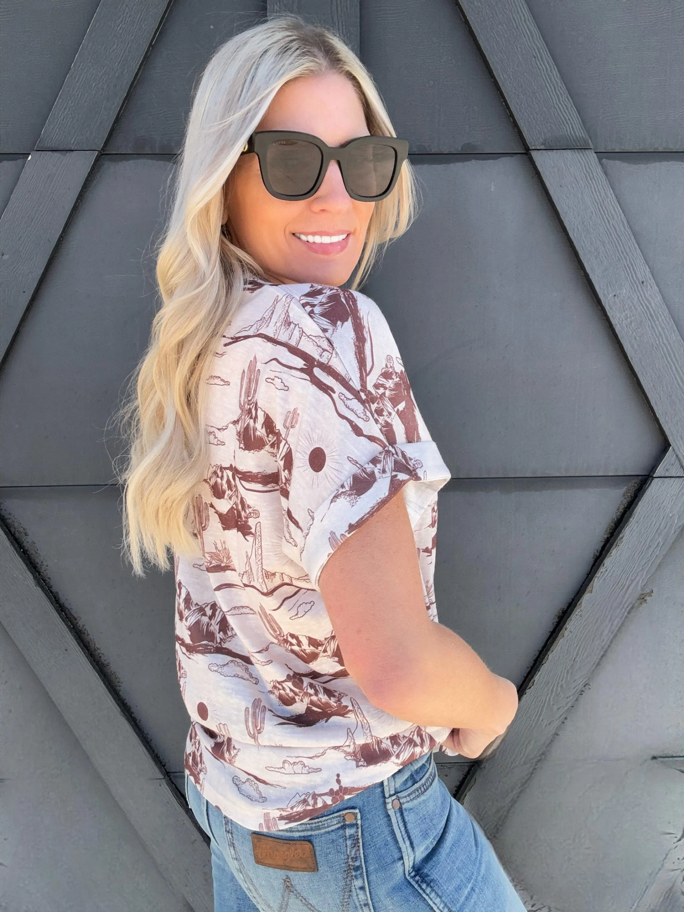 Desert Sand Short Sleeve Tee In Tan