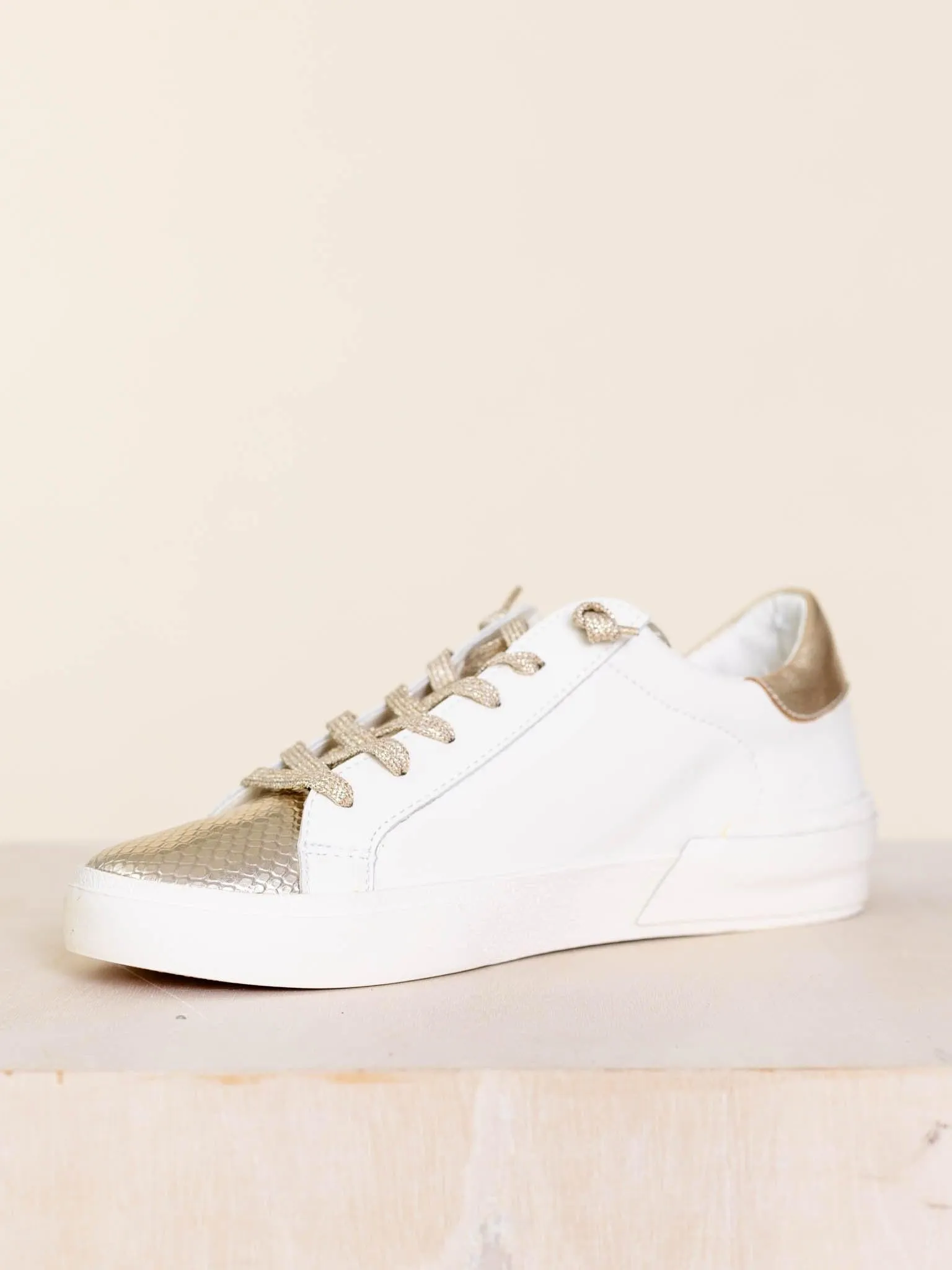 Dolce Vita Zina Sneaker - White/Gold