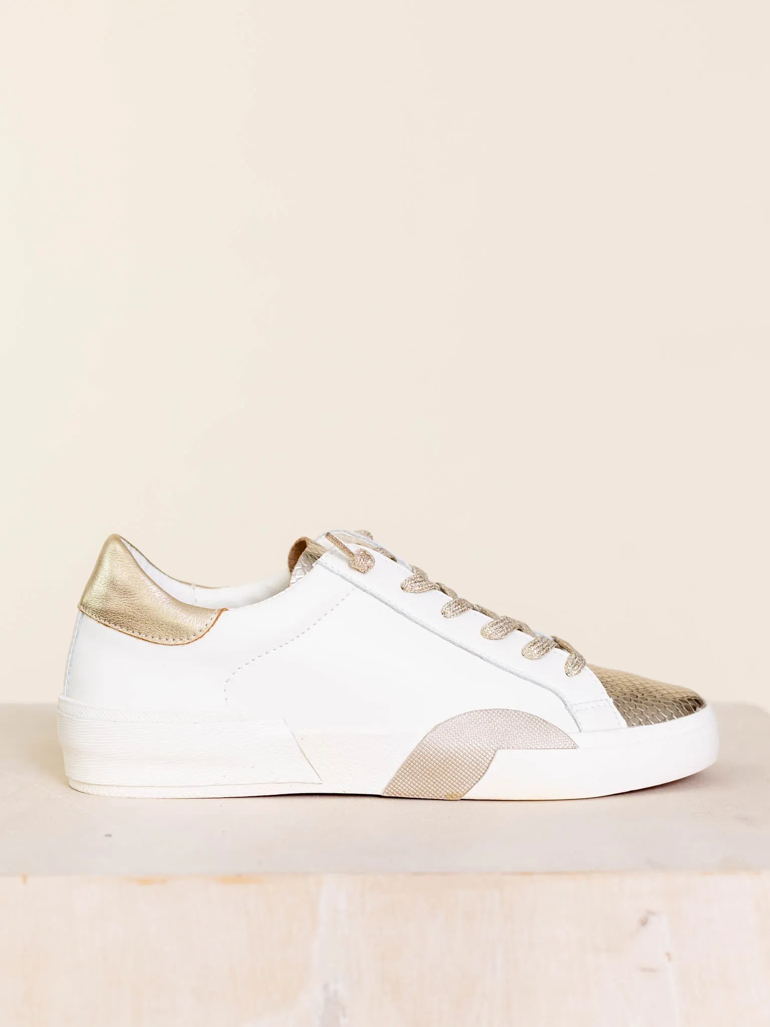 Dolce Vita Zina Sneaker - White/Gold