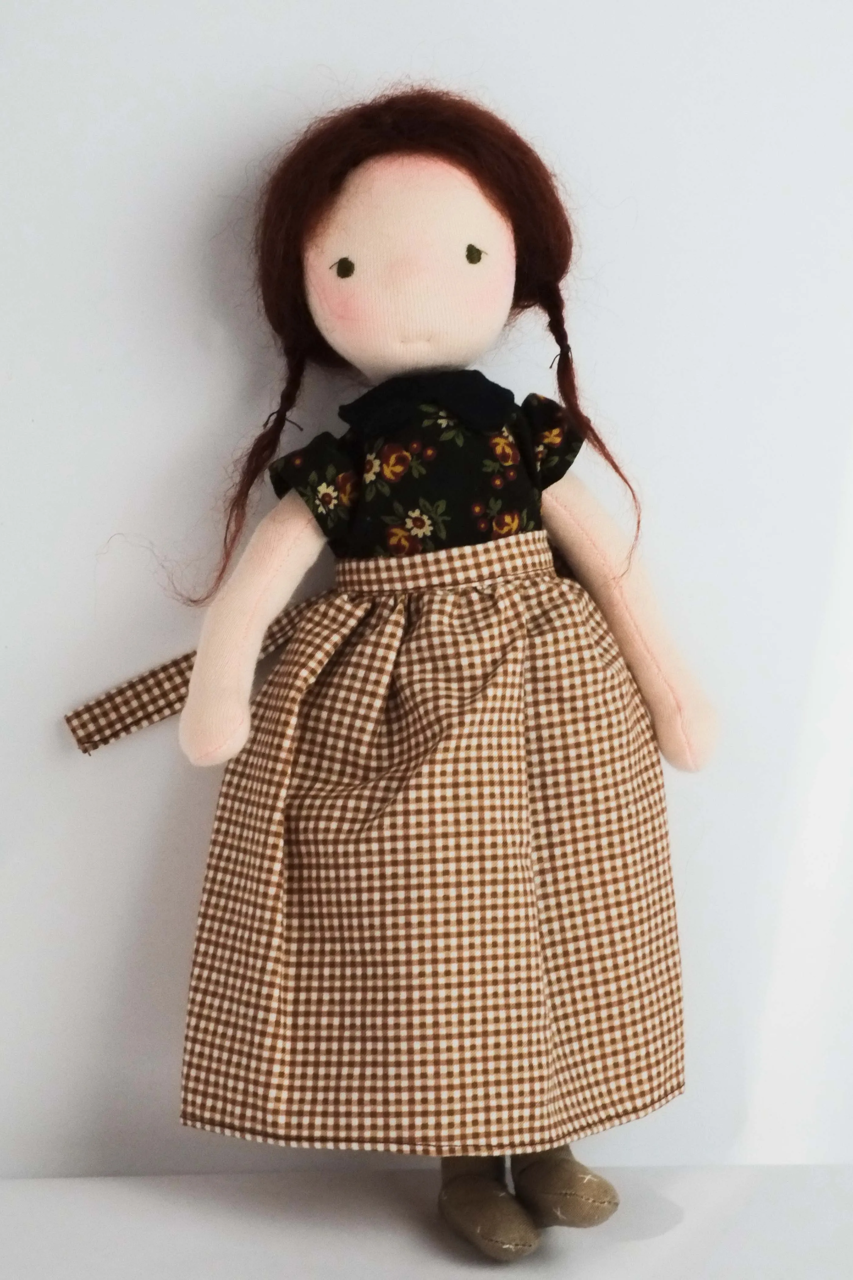Doll Skirt | Red Gingham