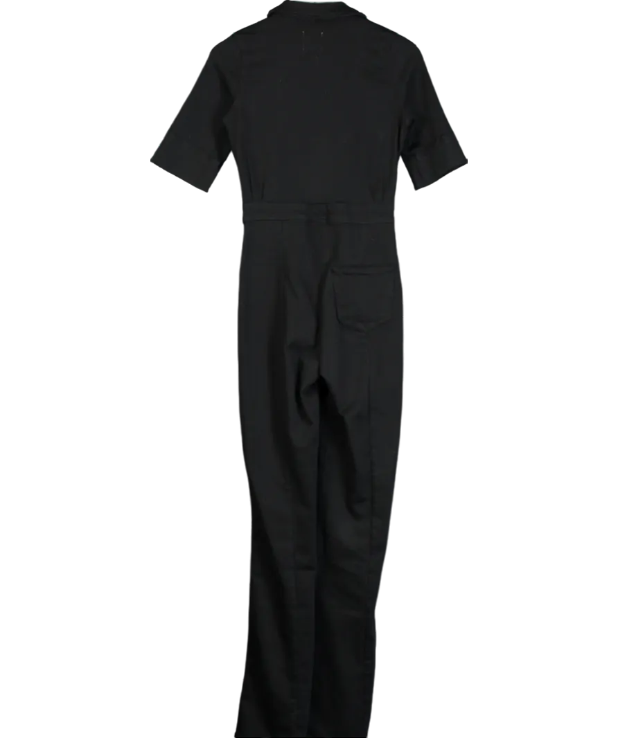 DONNA Ida Black Cassandra Flared Jumpsuit UK XS