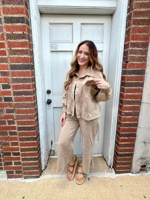 Down Time Jacket: Camel