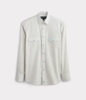 El Paso Prints :: Teal/Coffee Geo Print