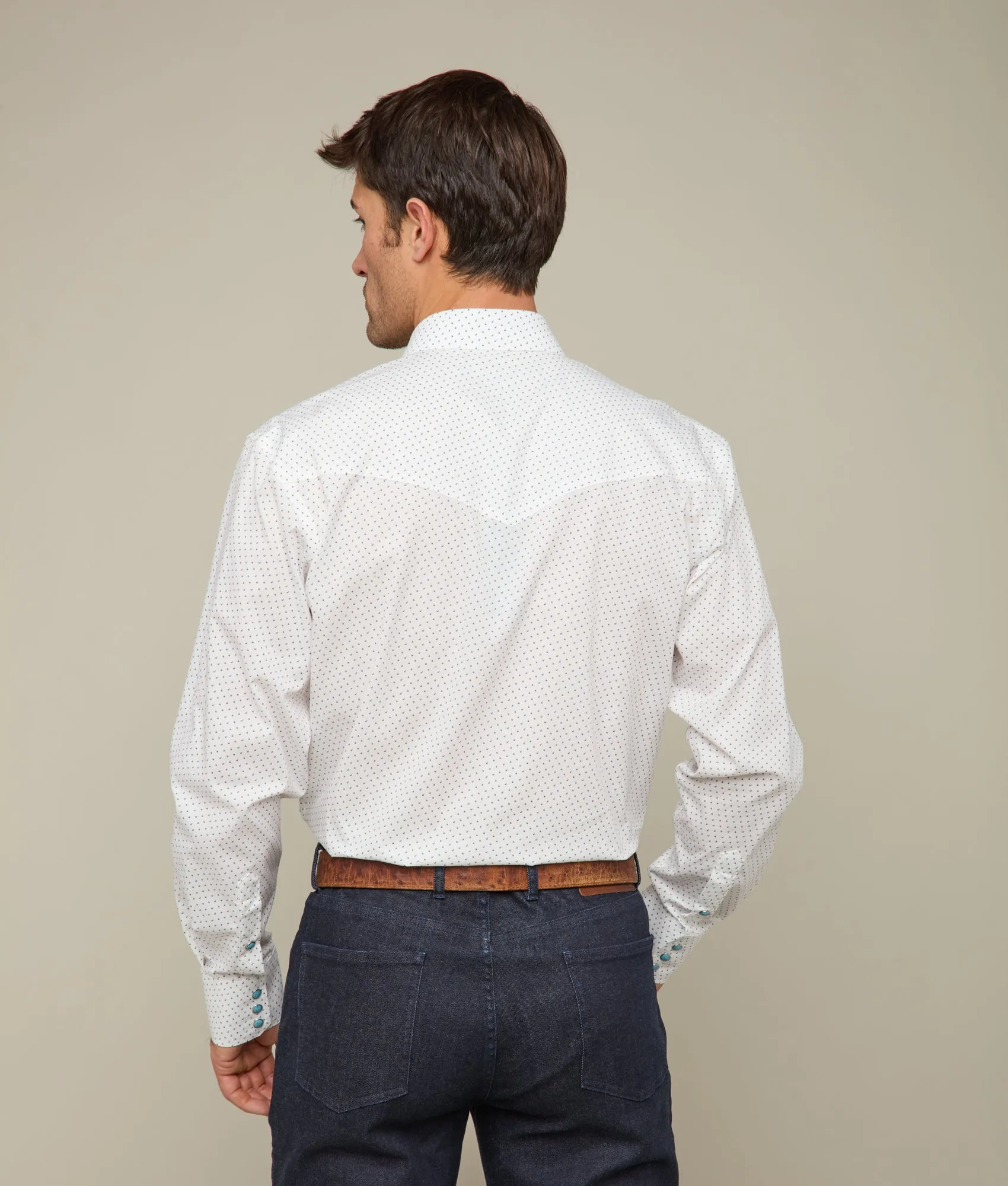 El Paso Prints :: White/Blue Stripe