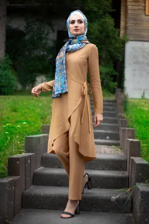 Elegant Puane Suit | Camel Color
