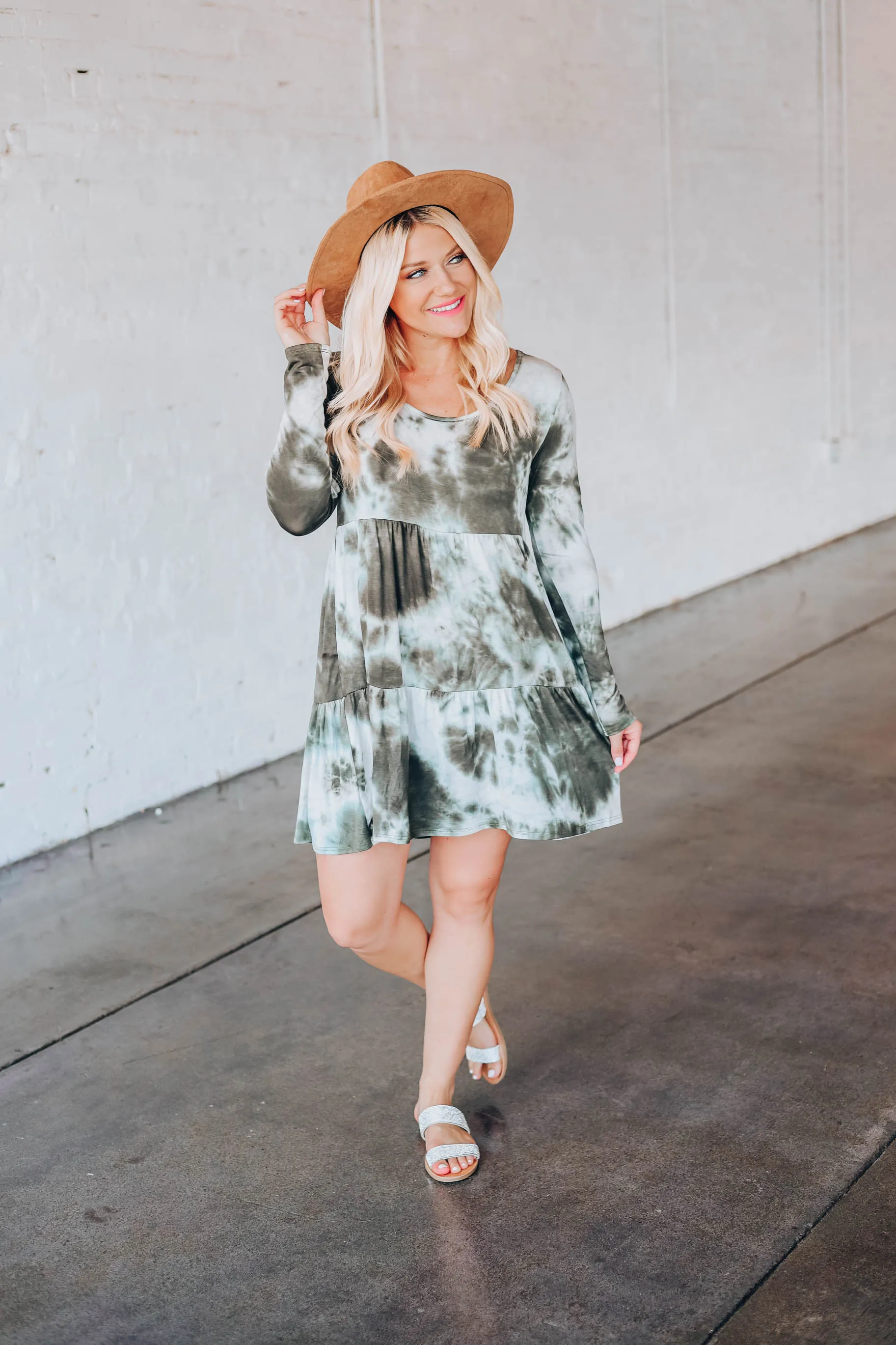 Empress Baby Doll Dress - Olive