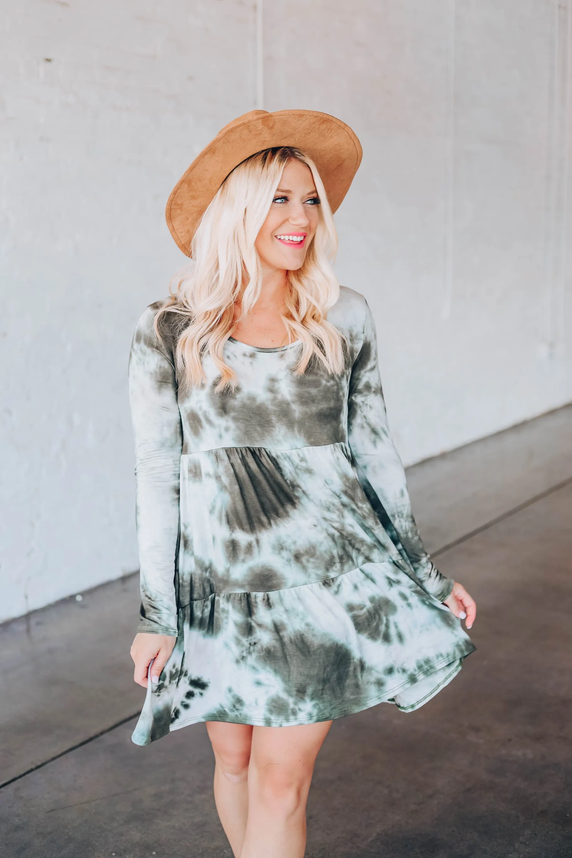 Empress Baby Doll Dress - Olive