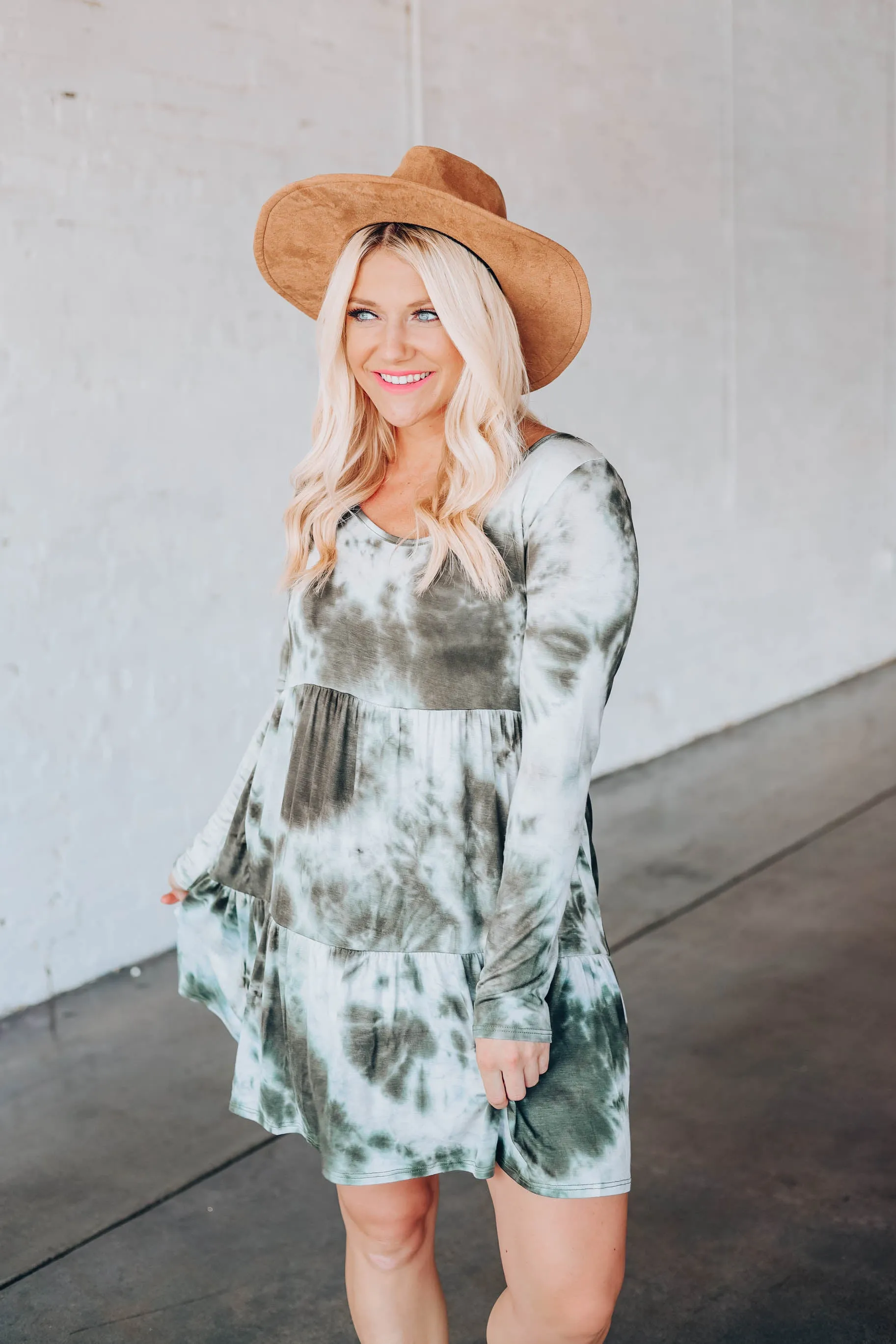 Empress Baby Doll Dress - Olive
