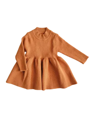 Ensley Knitted Dress Chestnut