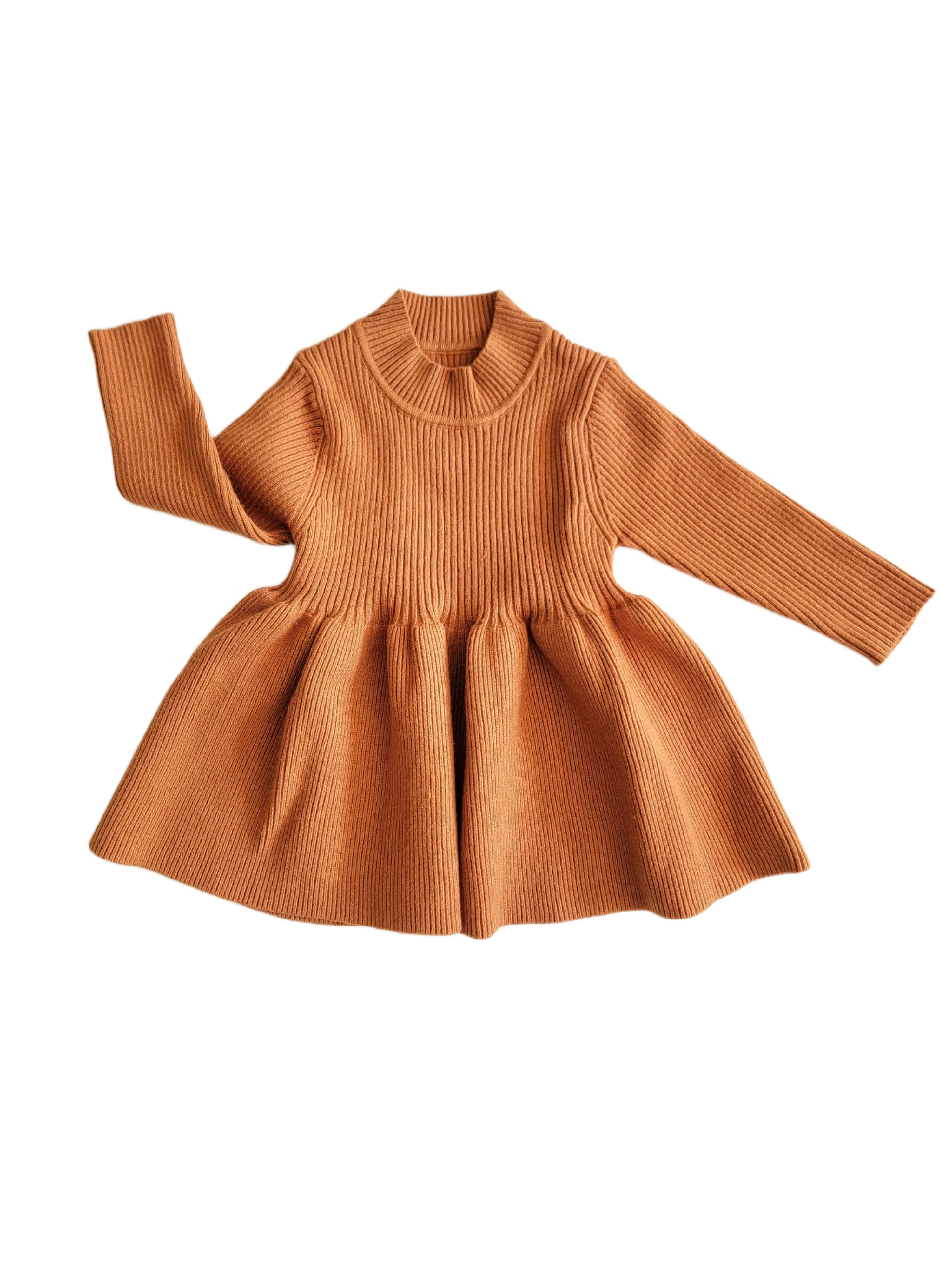 Ensley Knitted Dress Chestnut