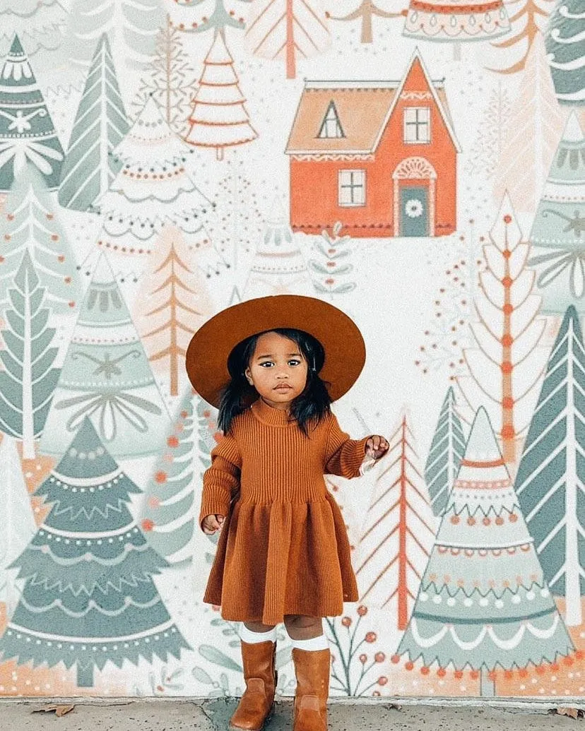 Ensley Knitted Dress Chestnut