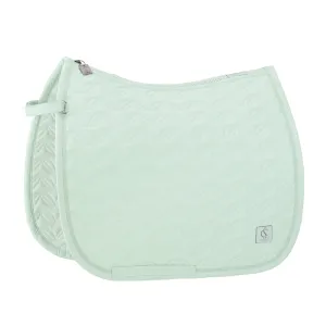 Eskadron Powder green Sparkle floral saddlepad