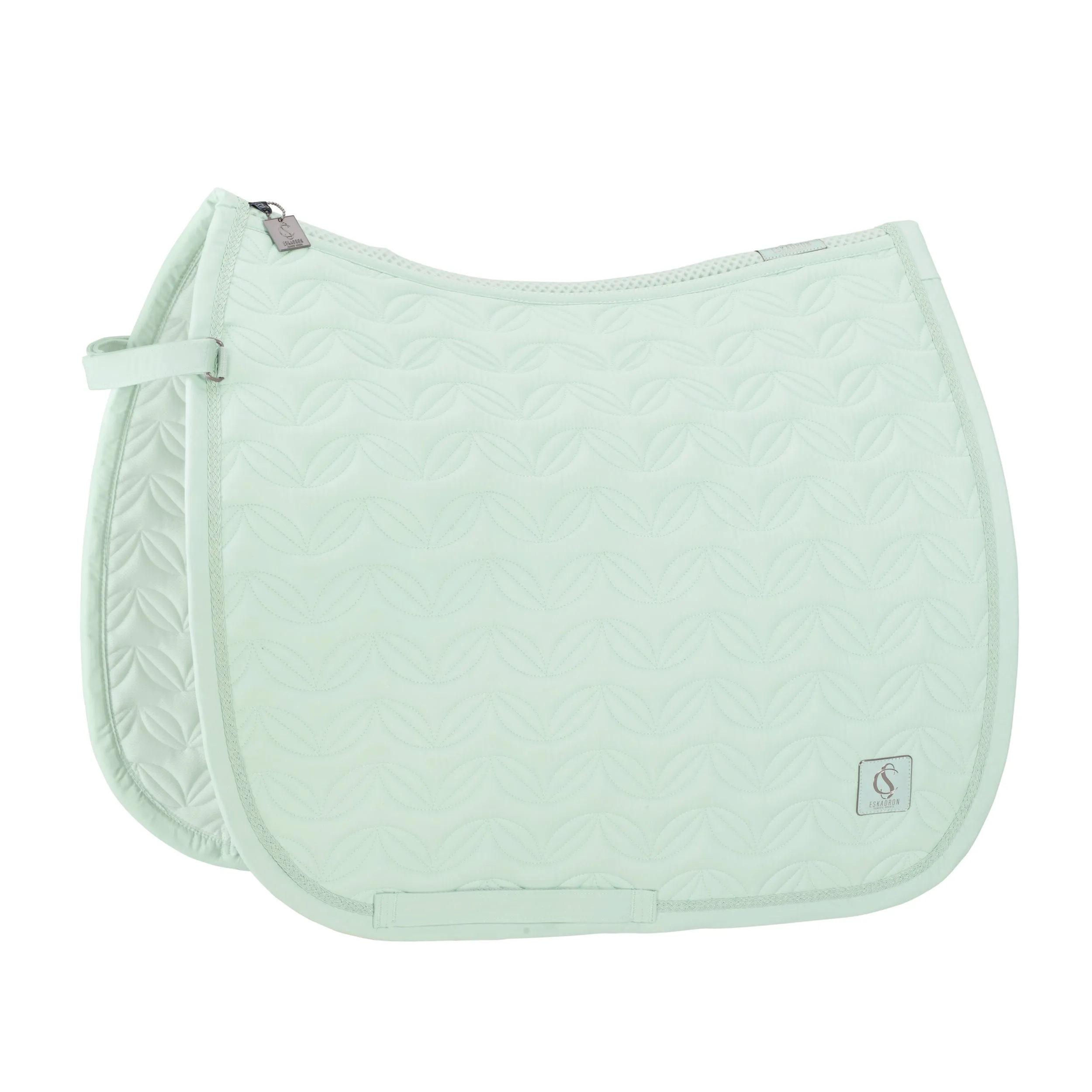 Eskadron Powder green Sparkle floral saddlepad