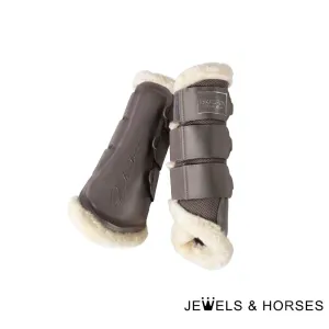 Eskadron Tendon Boots - Classic Sports 22 Mesh Faux Fur Soft Tendon Boots - Fossil