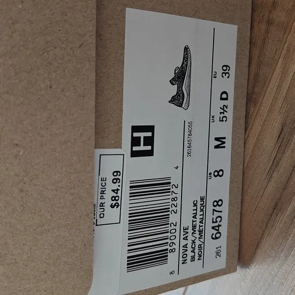 EUC Clark's Metallic Black slip-on sneakers