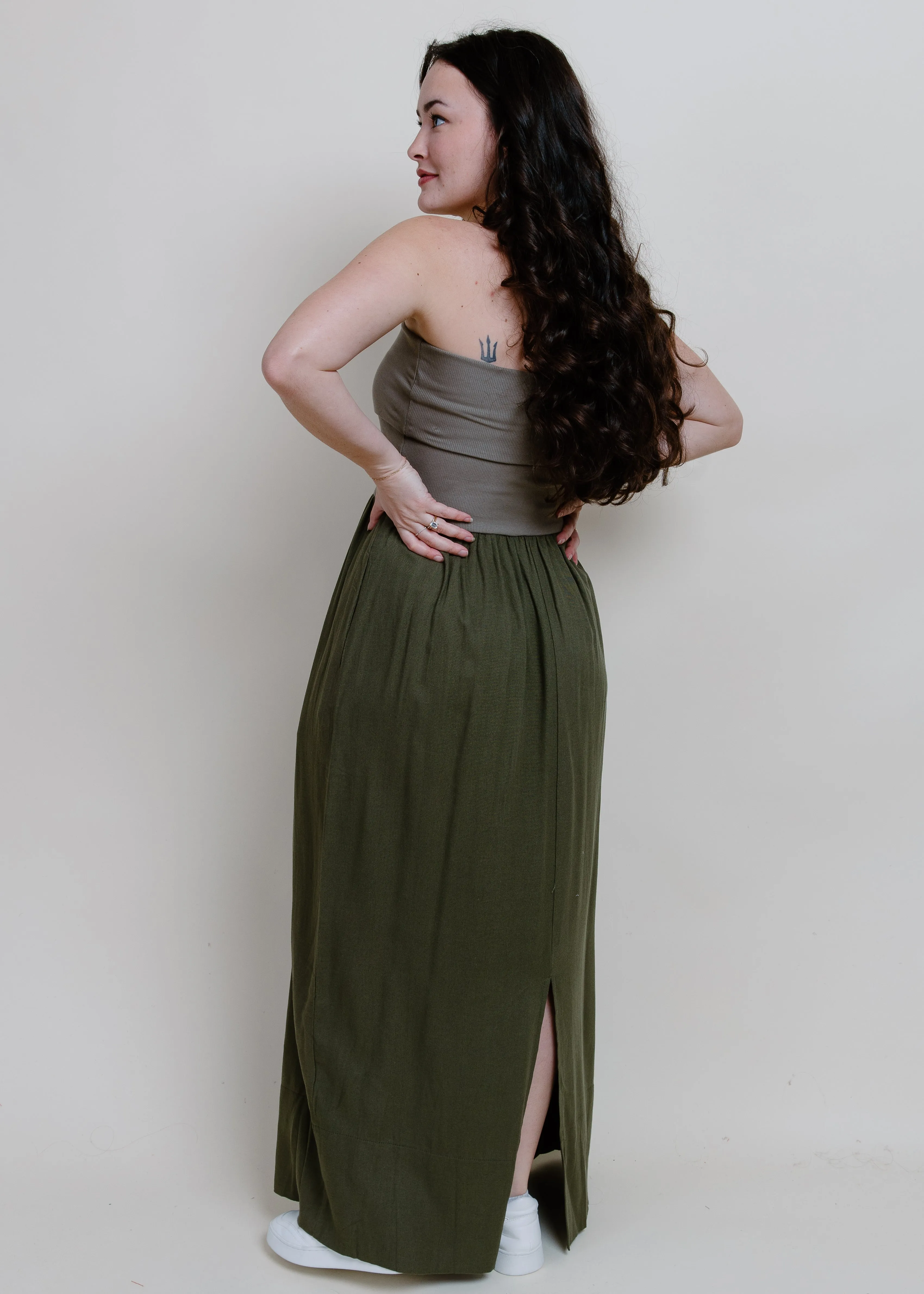Forever & Always Maxi Dress - Olive