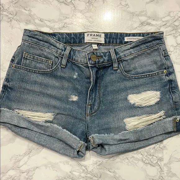 Frame Denim Women's Blue Denim Shorts