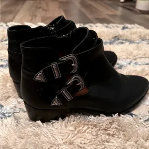 Frye Ray Western Shootie Black Leather Boots Booties cowgirl country A00076