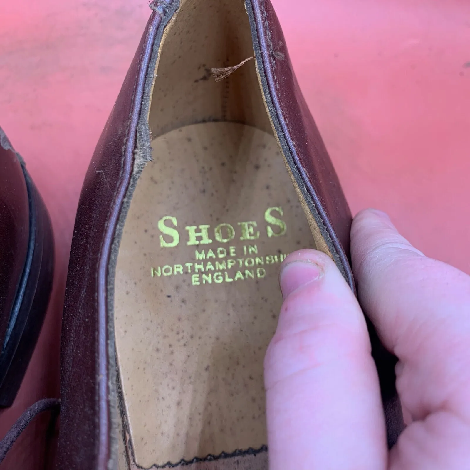 Genuine British Army Brown Leather Dress Shoes - Size UK 15S