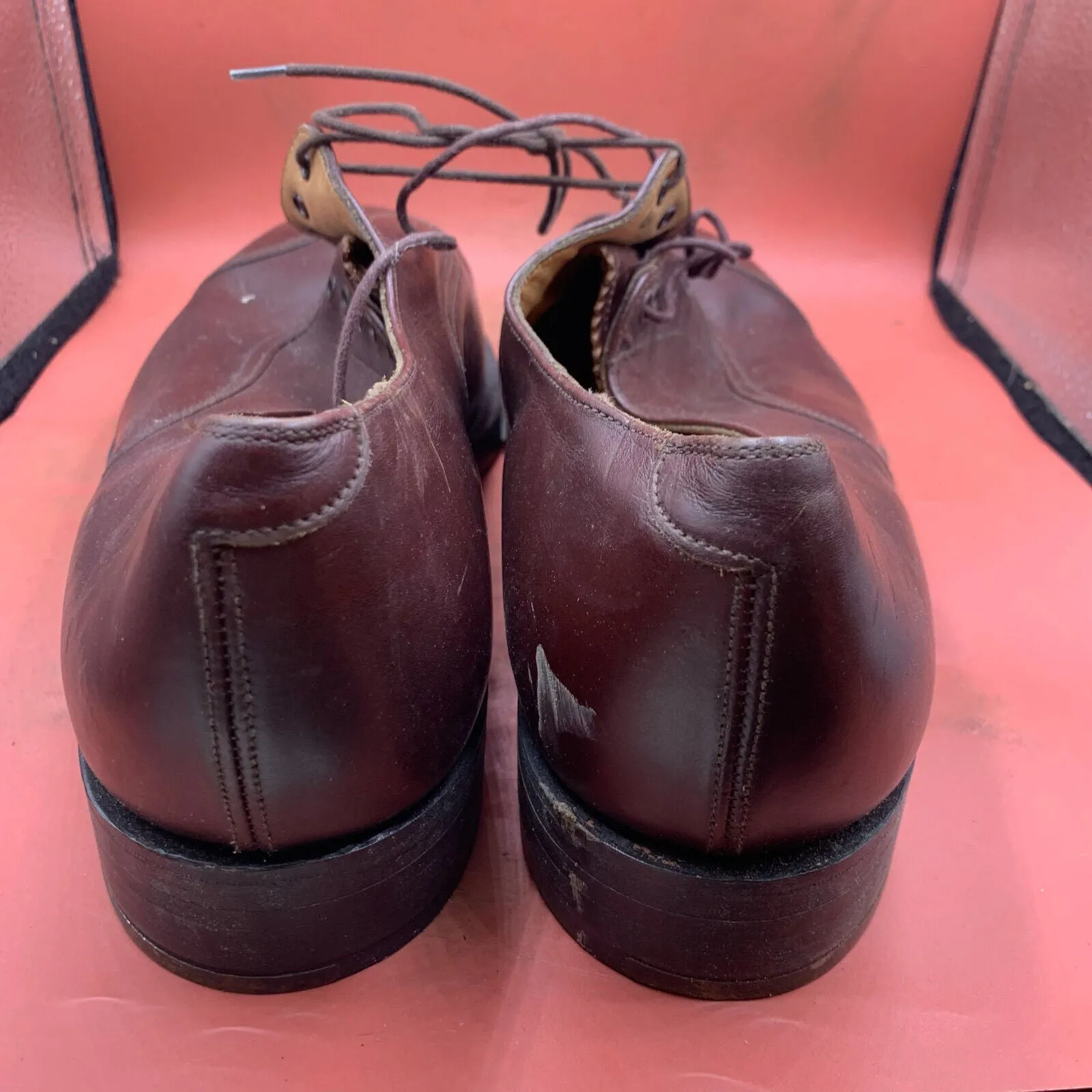 Genuine British Army Brown Leather Dress Shoes - Size UK 15S